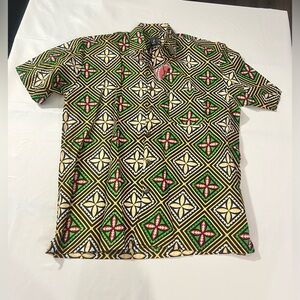 Vibrant Geometric Men's Shirt - Multicolor